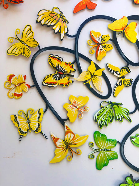 Round Butterflies 3 - a wall sculpture