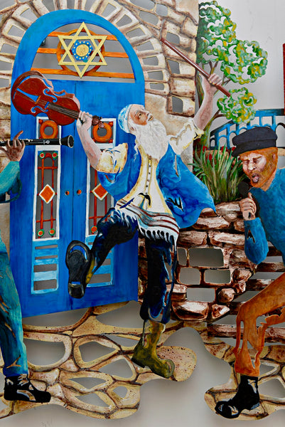 The Musicians, Kleizmers - a wall sculpture