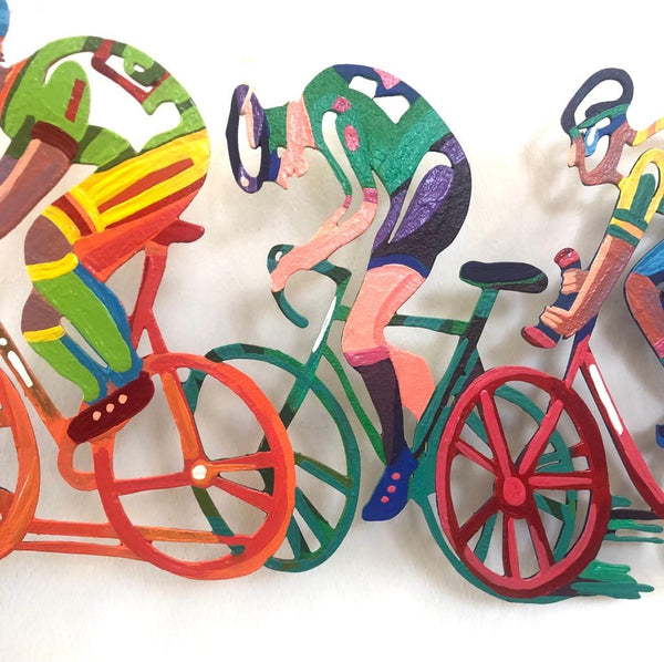 Bicycles 1 - a small wall sculpture