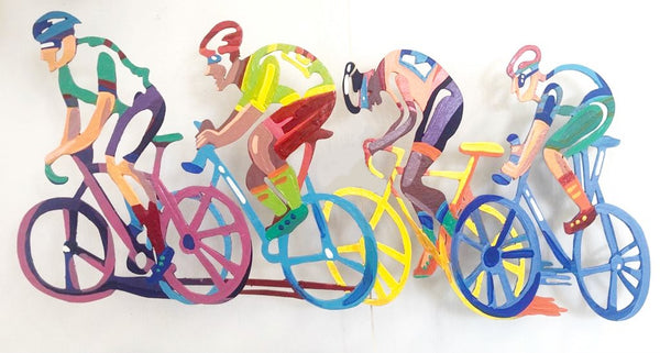 Bicycles 4 - a small wall sculpture