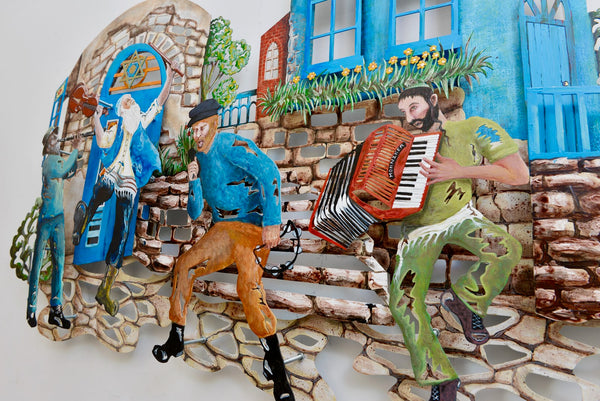 The Musicians, Kleizmers - a wall sculpture