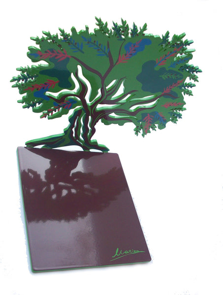 Olive Tree Bookends - Colored artistic bookend - joyart gallery - 2