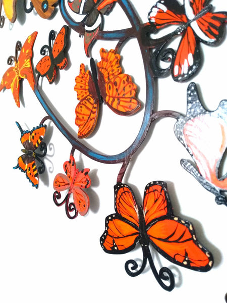 Round Butterflies  2 - a wall sculpture