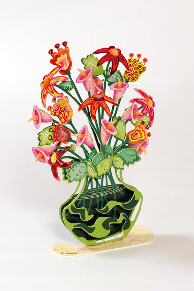 Waves Vase - metal flower vase - joyart gallery - 1
