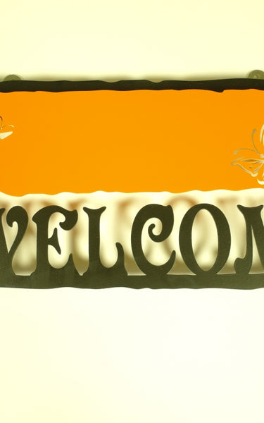 Welcome Sign - Orange